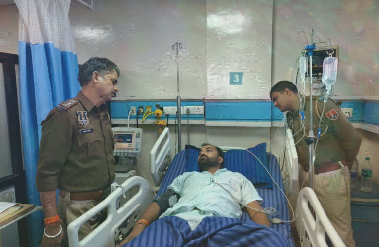 बजरंग दल कार्यकर्ताओं पर हमले के विरोध में सैकड़ों कार्यकर्ताओं ने पुलिस थाने का किया घेराव