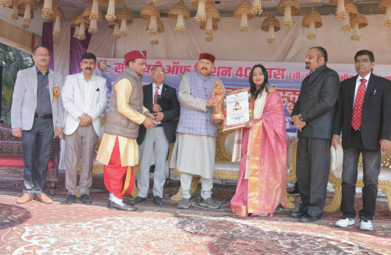 पावरलिफ्टर संगीता राणा हुई देवी अहिल्याबाई होल्कर सम्मान से सम्मानित