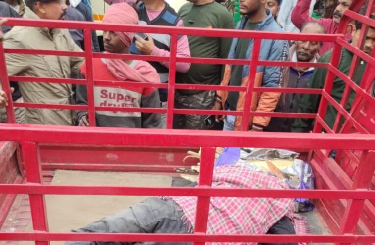 हाइवा की चपेट में आए बाइक सवार की मौत, चालक फरार