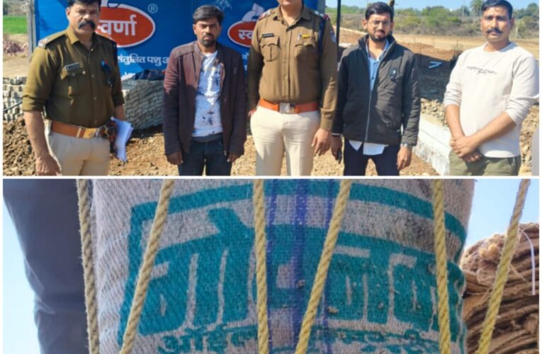 राजगढ़ः ट्रेडमार्क का उल्लंघन कर लाभ कमाने वाला आरोपित गिरफ्तार,नकली हेलोग्राम व ब्रांडेड बारदाने जब्त