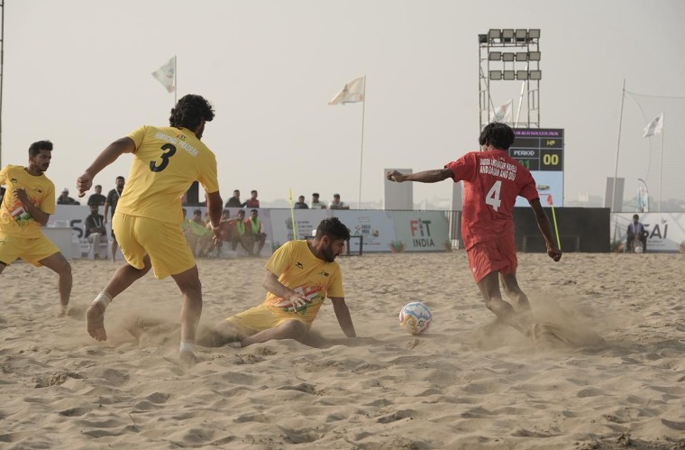 केआईबीजी 2026: दादरा एवं नगर हवेली और दमन एवं दीव ने बीच सॉकर में हिमाचल प्रदेश को हराया