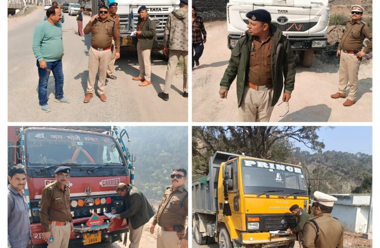 नूरपुर में अवैध खनन माफिया पर कड़ी कार्रवाई, 11 वाहनों के चालान