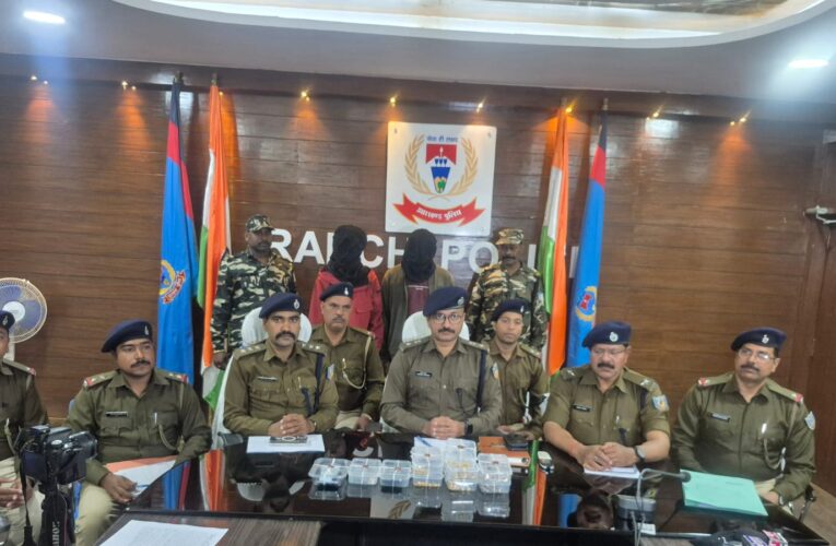 रांची पुलिस ने चोरी के तीन मामलों का किया खुलासा,दो आरोपित गिरफ्तार