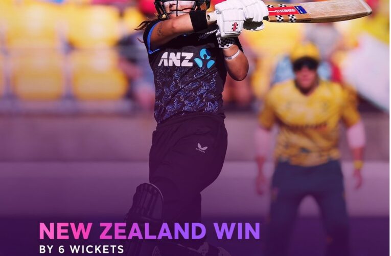 न्यूजीलैंड महिला टीम ने चौथे टी-20 में दक्षिण अफ्रीका को 6 विकेट से हराया, सीरीज में 3-1 की अजेय बढ़त
