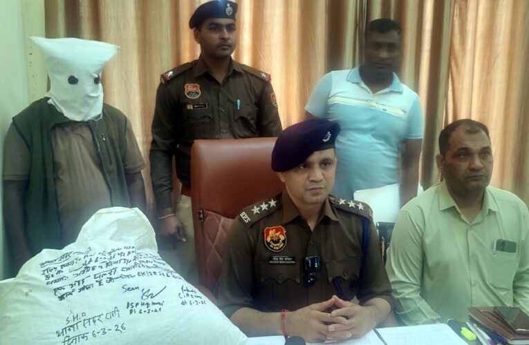 हांसी पुलिस की बड़ी कार्रवाई, 10 किलो गांजा के साथ एक काबू