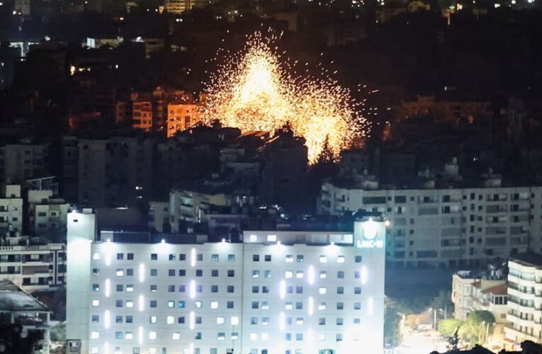 इजराइल ने लेबनान पर दागे रॉकेट, मिसाइल, बेरूत में कई स्थानों पर लगी आग