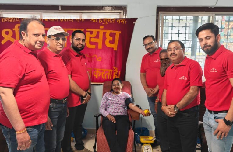 श्री श्याम संघ के रक्तदान शिविर में 113 यूनिट रक्त संग्रहित