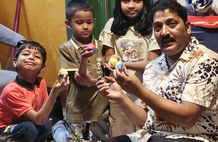 रांची में ईस्टर पर बच्चों ने दिखाई रचनात्मकता, एग पेंटिंग प्रतियोगिता में बिखरे रंग