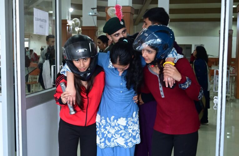 कृषि विश्वविद्यालय में भूकंप आपदा तैयारियों पर मॉक ड्रिल आयोजित