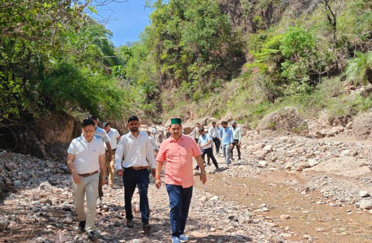 उपमुख्य सचेतक ने किया सड़क मार्गों का पैदल निरीक्षण