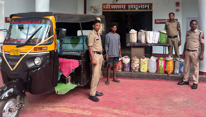 240 लीटर महुआ शराब के साथ एक आरोपित गिरफ्तार