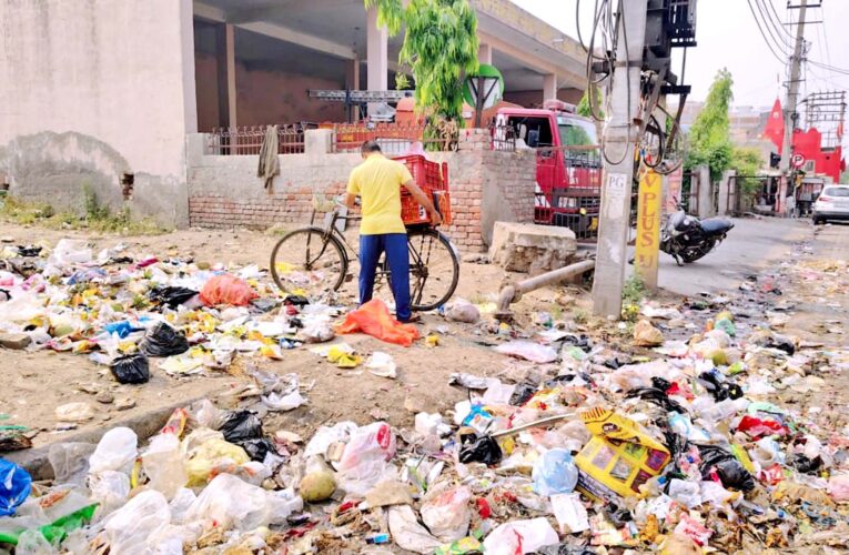 जींद में हड़ताल पर सफाई कर्मी, सैकड़ाें टन कचरा हुआ जमा