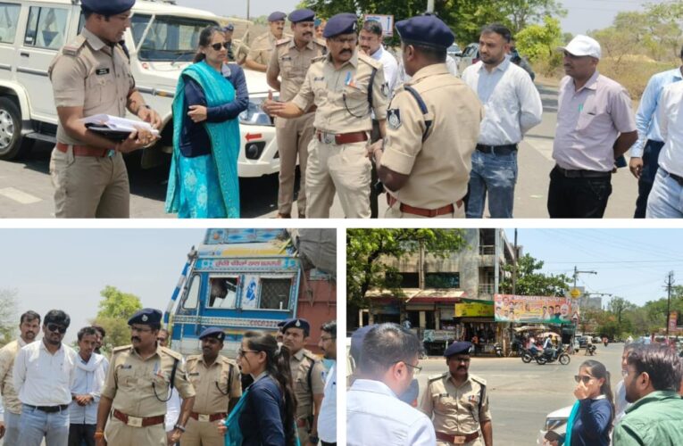 सड़क दुर्घटनाओं की रोकथाम को लेकर एसपी ने किया ब्लैक स्पॉट्स का निरीक्षण