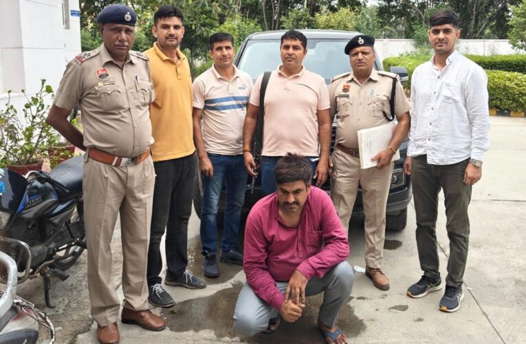 पानीपत: फर्जी नंबर प्लेट और चेसिस नंबर लगी स्कॉर्पियो गाड़ी सहित युवक गिरफ्तार