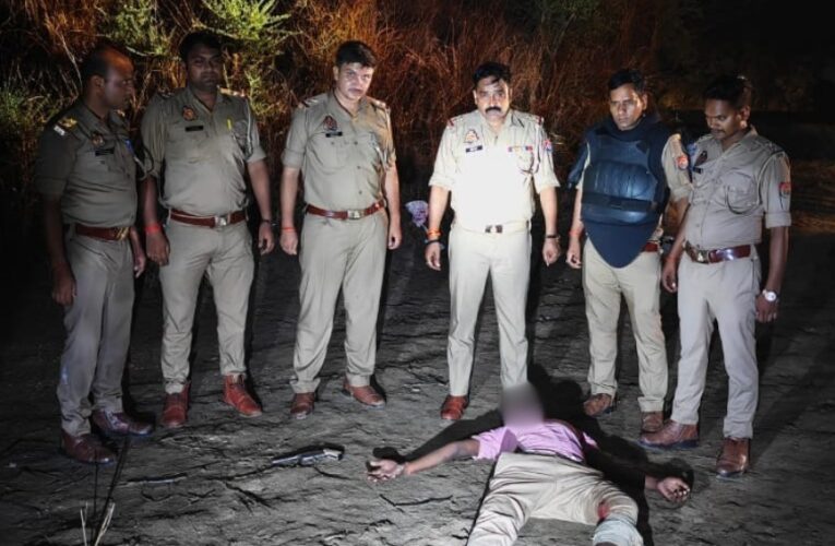 पुलिस-बदमाशो के बीच मुठभेड़ में एक बदमाश घायल, दूसरा फरार