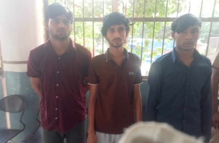नूंह पुलिस ने गिरफ्तार किए लाखों की चोरी के तीन आरोपी