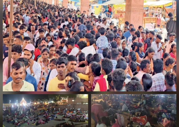 दंतेवाड़ा में मां दंतेश्वरी के दर्शन के लिए मंदिर कॉरिडोर तक पहुंची श्रद्धालुओं की भीड़
