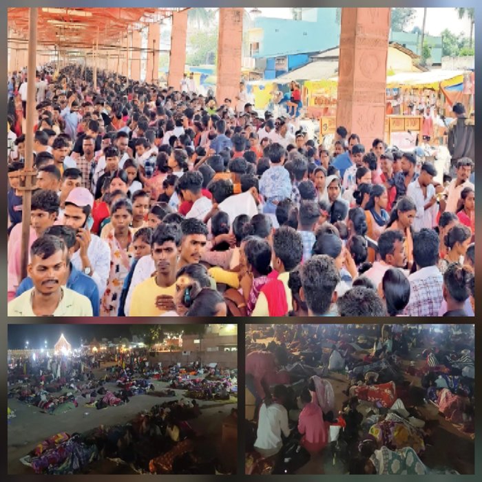 crowd-devotees-reached-temple-cirridor