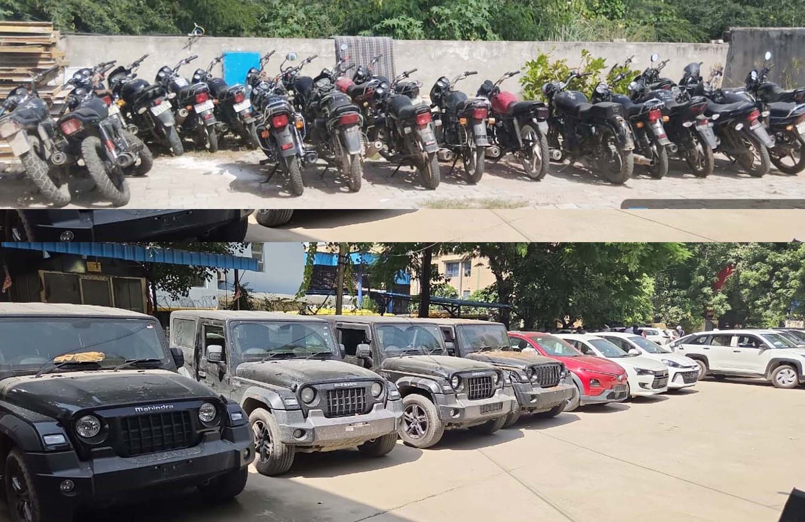 gurugram-police-without-number-plate-vehicle