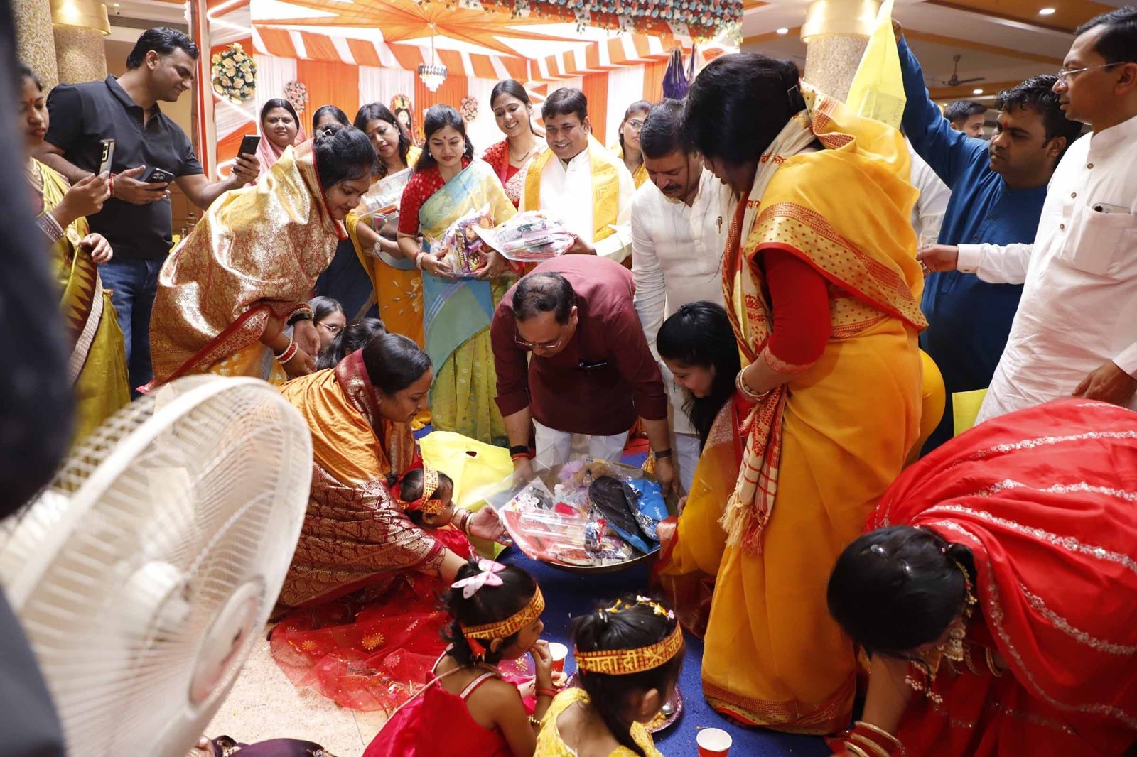 kanya-bhoj-bjp-office-cg